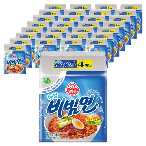 오뚜기 메밀비빔면 130g, 128개