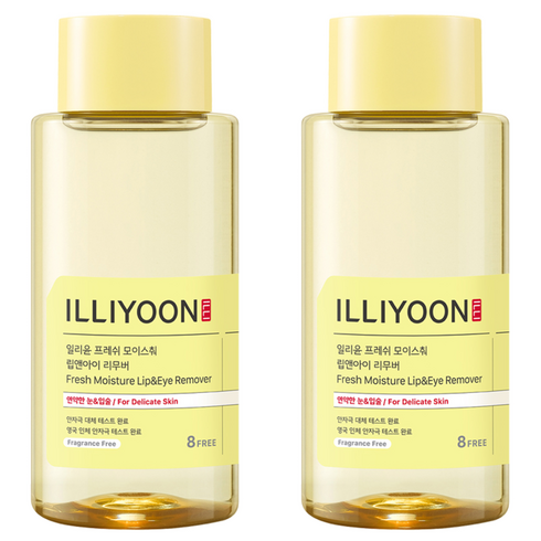 일리윤 프레쉬 모이스춰 립 & 아이 리무버, 300ml, 2개