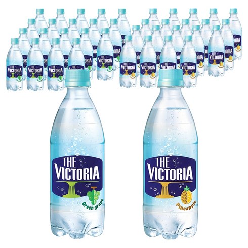 웅진빅토리아 청포도 탄산음료 20p 500ml + 파인애플 탄산음료 20p 500ml, 1세트