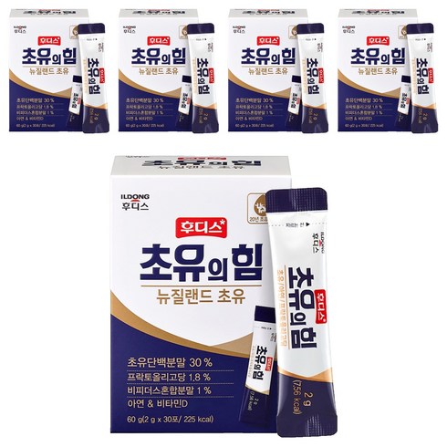 후디스초유의힘 스틱 뉴질랜드 초유, 60g, 5개