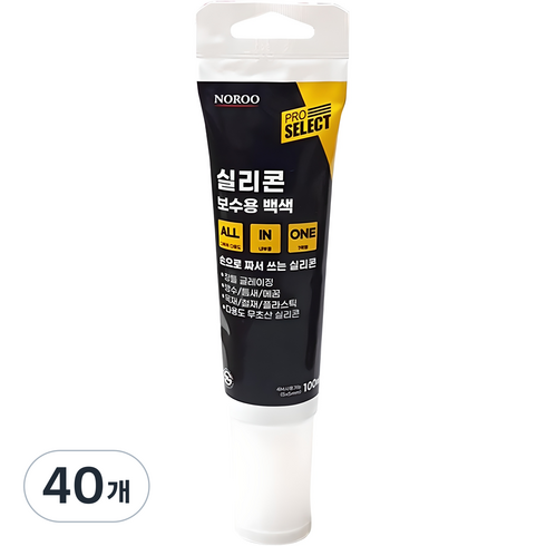 노루페인트 프로셀렉트 실리콘 보수용 백색, 40개