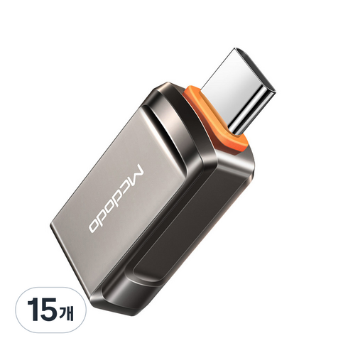 맥도도 USB-A 3.0 to C타입 OTG 젠더, 딥그레이, 15개