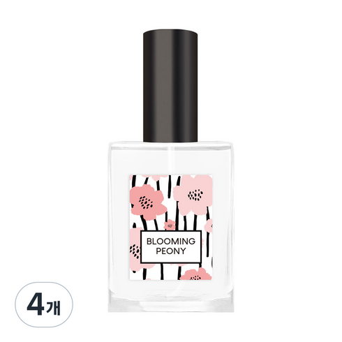 더허브샵 오 드 퍼퓸 블루밍피오니, 4개, 30ml