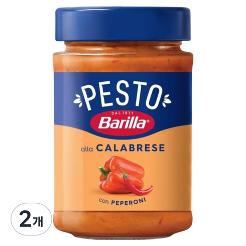 바릴라 페스토 깔라브레제 파스타소스, 190g, 2개