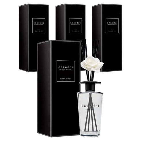 코코도르 블랙에디션 디퓨저, 양재동꽃시장, 500ml, 4개