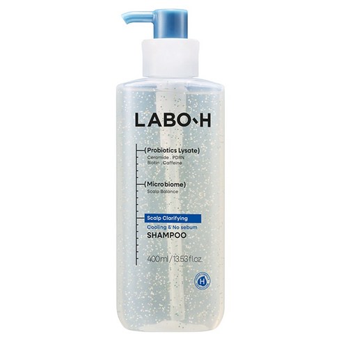 라보에이치 두피강화 클리닉 쿨링앤노세범 탈모증상완화 기능성 샴푸, 400ml, 1개