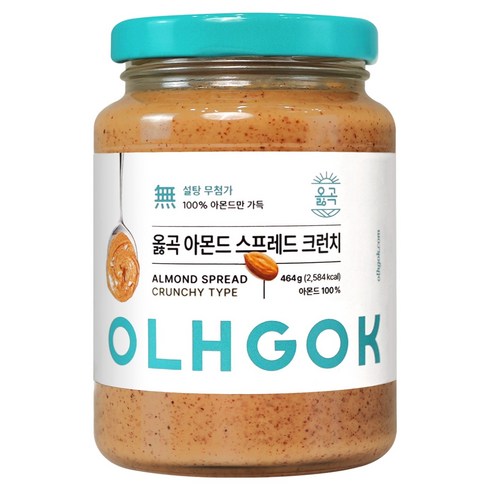 옳곡 아몬드 스프레드 크런치, 1개, 464g