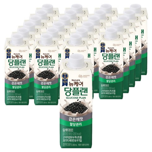 뉴케어당플랜 영양식 검은깨맛, 200ml, 24개