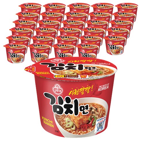 오뚜기 김치면 용기 105g, 60개