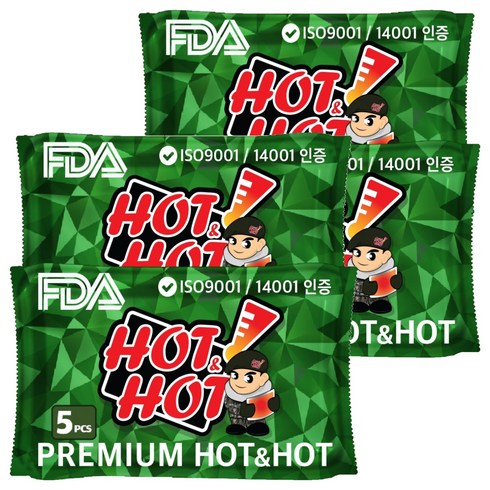 핫앤핫 대용량 핫팩GREEN 160g 5p, 4세트