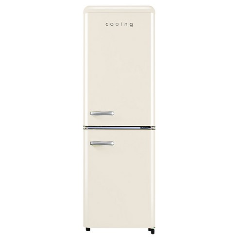 쿠잉전자 레트로 147L 2도어 냉장고 방문설치, REF-C153C