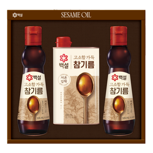 백설 고소함 가득 참기름 2호 선물세트, 5세트
