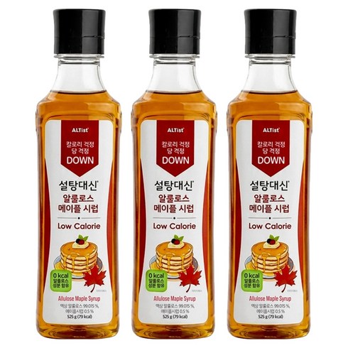 설탕대신 알룰로스 메이플 시럽, 525g, 3개