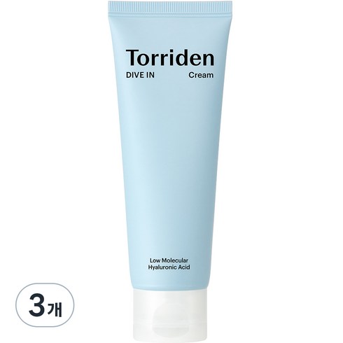 토리든 다이브인 저분자 히알루론산 크림, 80ml, 3개