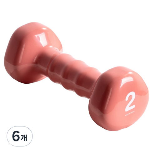아이워너 PVC 삼각 아령, 2kg, 6개