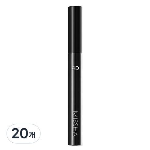 미샤 4D 마스카라 7g, 블랙, 20개