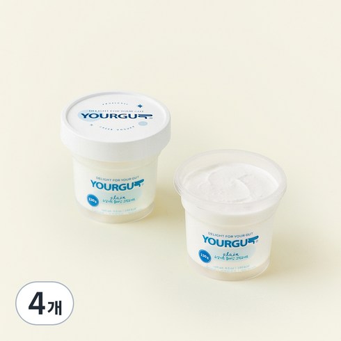 유얼거트 플레인 그릭요거트, 130g, 4개
