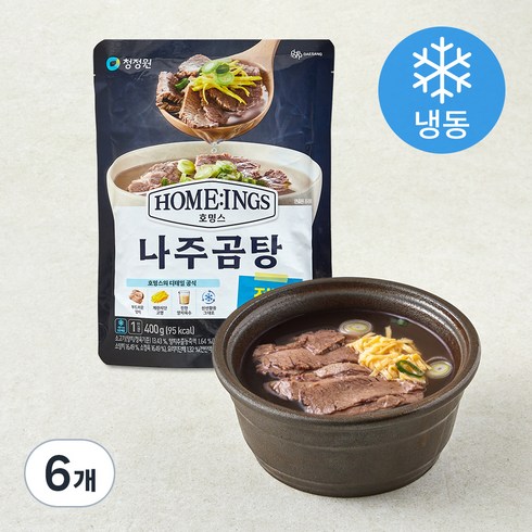 청정원 호밍스 나주곰탕 (냉동), 400g, 6개