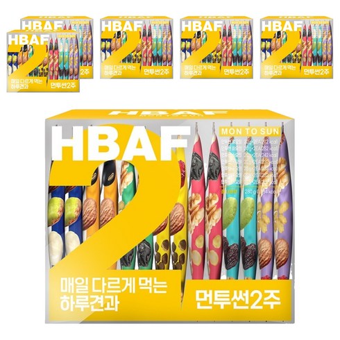 바프 먼투썬 2주 하루견과 280g, 6개