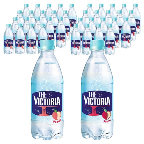 웅진빅토리아 복숭아 탄산음료 20p 500ml + 자두 탄산음료 20p 500ml, 1세트