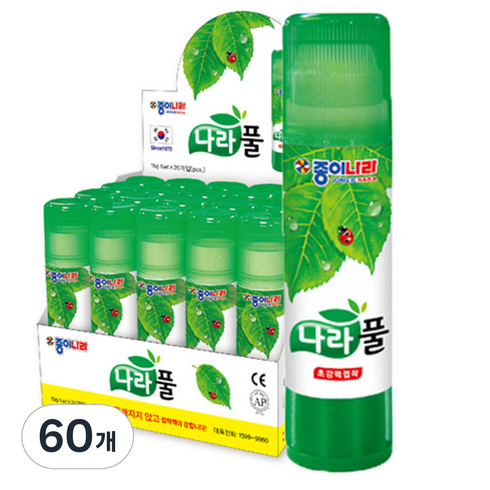 종이나라 나라풀, 15g, 60개