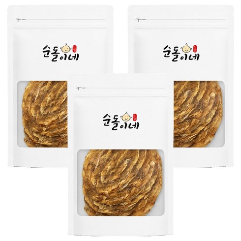 순돌이네 두꺼운 두툼 쥐포, 3개, 300g