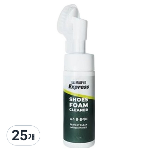 말표 슈즈 폼 클리너 폼브러쉬형, 150ml, 25개