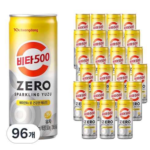 비타500 제로 스파클링 유자, 250ml, 96개
