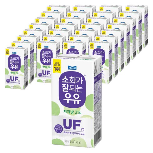 소화가잘되는우유 저지방, 190ml, 96개