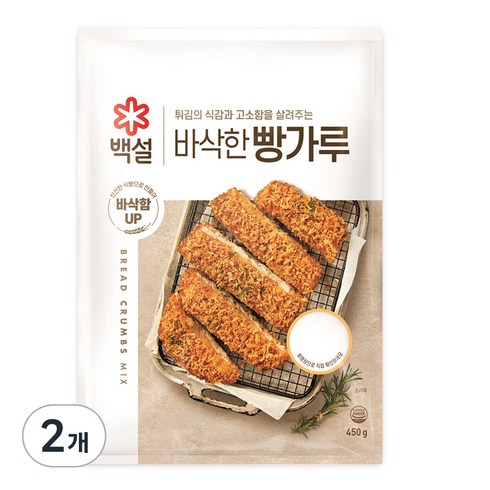 백설 빵가루, 450g, 2개