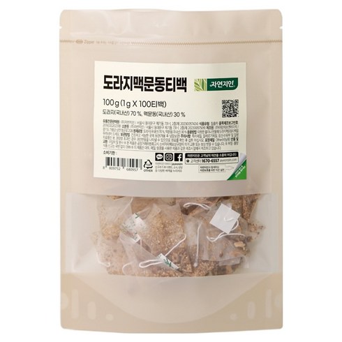 자연지인 도라지 맥문동 티백, 1g, 100개입, 1개