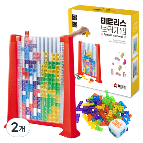 재미존 테트리스 브릭게임, 혼합색상, 2개
