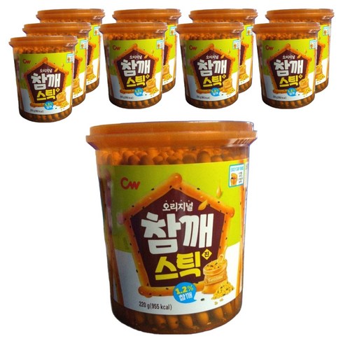 청우 참깨스틱 진, 220g, 10개