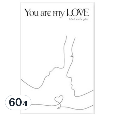 더조넷 영문 화이트 크라프트지 B, 60개