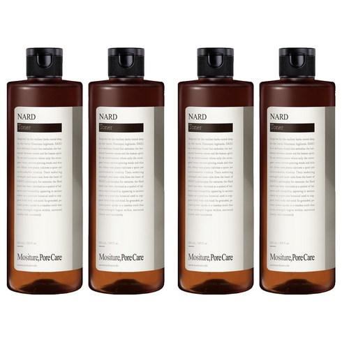 나드 딥 모이스쳐 모공 토너, 500ml, 4개