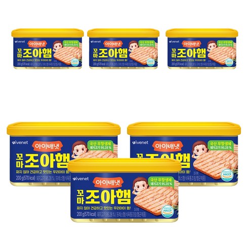 아이배냇꼬마 조아햄, 200g, 6개