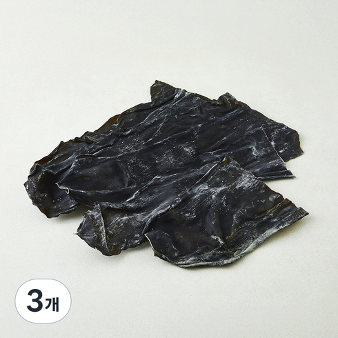 주일 무결점 해풍맞은 완도 다시마 뿌리, 3개, 500g