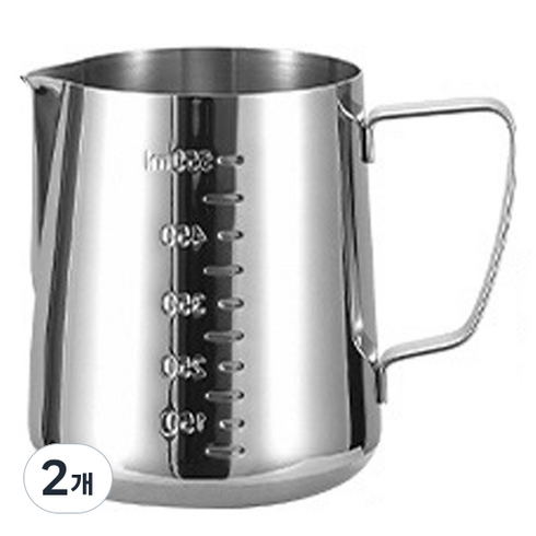 커피보니 304스테인레스 스팀피쳐 600ml, 2개