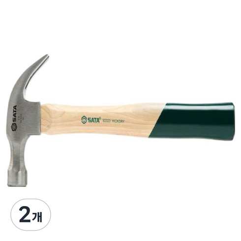 사타 빠루 망치 히코리 핸들 330mm, 2개, 92323