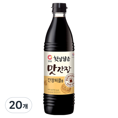 햇살담은 맛간장 간장피클용, 840ml, 20개