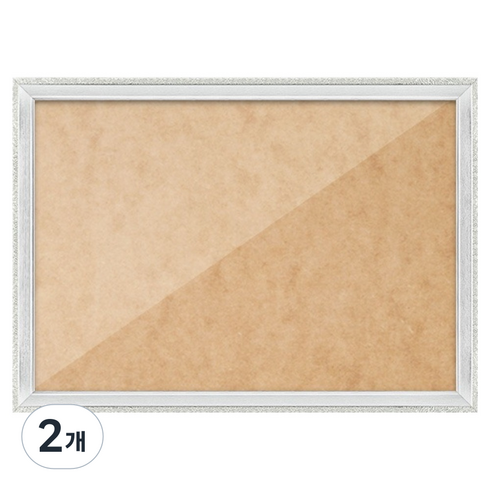 1000피스 직소 퍼즐 액자 51 x 73.5 cm, 슬림 앤틱 퓨어실버, 2개