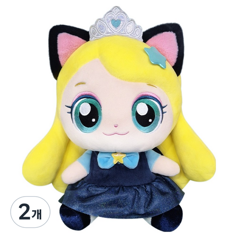 캐치티니핑 프린세스 봉제 인형, 25cm, 야옹핑, 2개