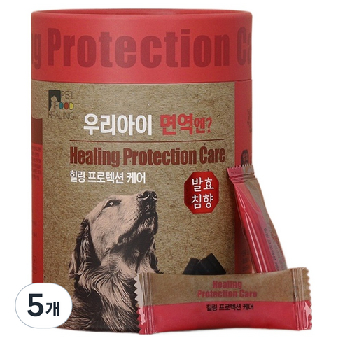 힐링펫푸드 강아지 발효침향 프로텍션케어, 면역/항산화, 30정, 5개