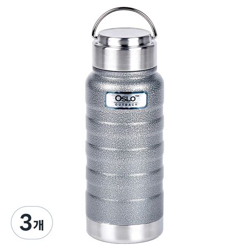 오슬로 아웃백 텀블러, 그레이, 500ml, 3개