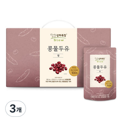 상하목장 콩물두유 팥, 45개, 180ml