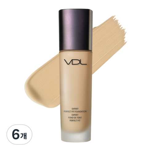 브이디엘 엑스퍼트 퍼펙트 핏 파운데이션 30ml, 6개, V03