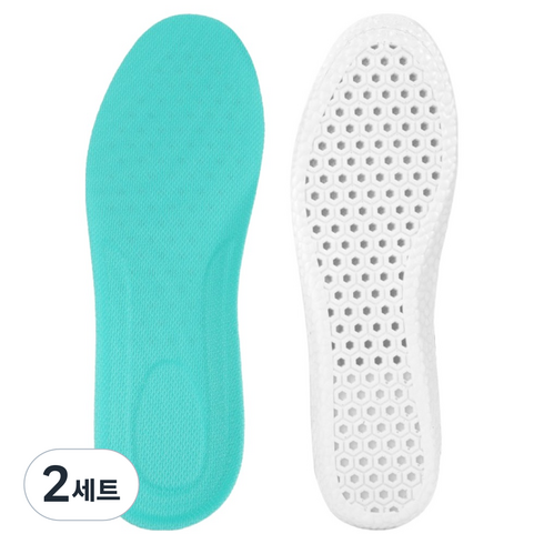 팔팔바디 발냄새 차단 발편한 인솔 깔창 양발착용 세트 화이트민트, 2세트