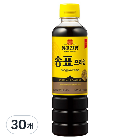 몽고간장 송표 프라임, 500ml, 30개