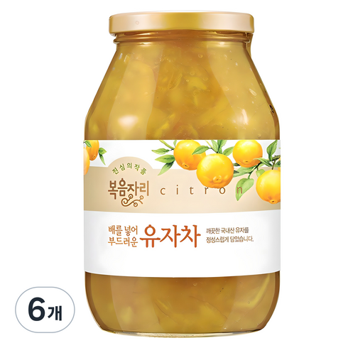복음자리 배를 넣어 부드러운 유자차, 1.03kg, 1개입, 6개