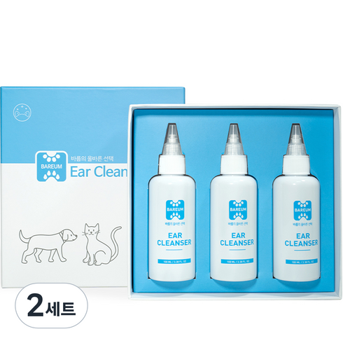 바름 귀세정제 3개, 300ml, 2세트